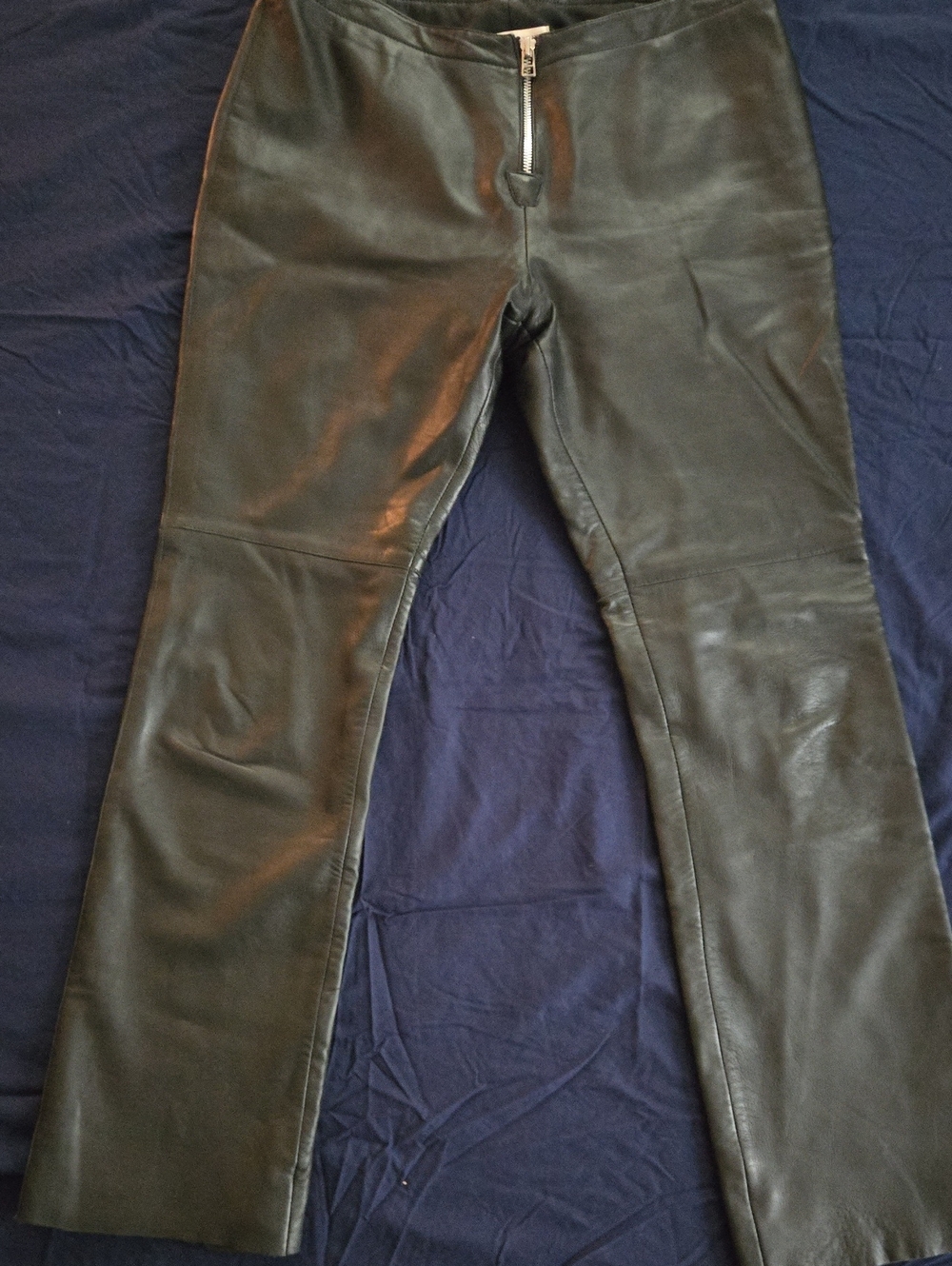Hugo Buscati Black Leather Pants Size 10P